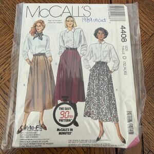VINTAGE  MCCALL'S 4408 WOMENS SKIRT  PATTERN UNCUT 12 - 16